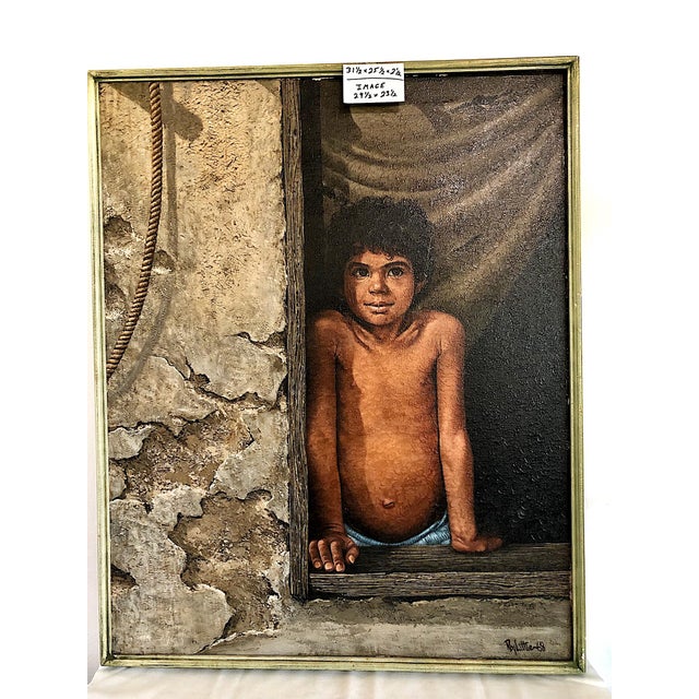Portrait of a Hopeful Boy, by Ray Little For Sale - Image 4 of 5