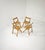 Set of 4 vintage folding chairs in beech wood and Vienna straw, made in Italy during the 1970s. This unique design, which...