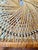 Tan Vintage Woven Rattan Sunburst Four-Panel Room Divider Screen For Sale - Image 8 of 11