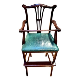 Antique George III Mahogany Doll’s Display Highchair For Sale