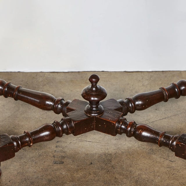 Wood Walnut Console from Tuscany For Sale - Image 7 of 10