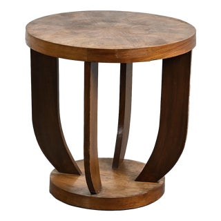 Art Deco Marquetry Side Table, France, 1930s For Sale