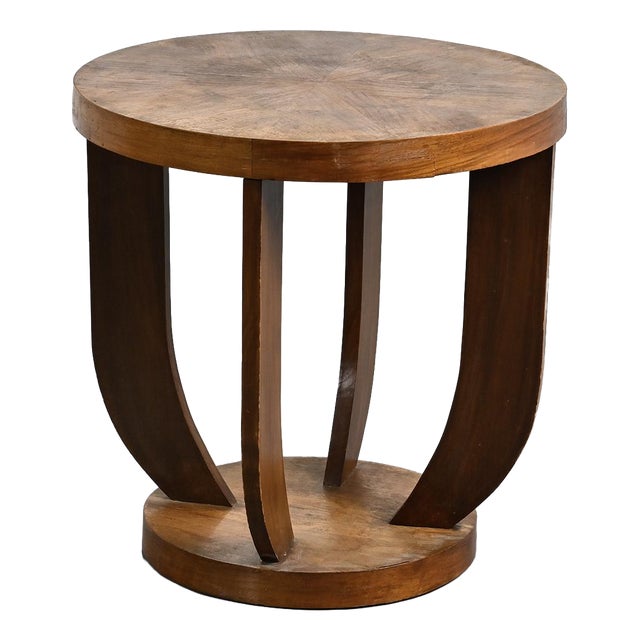Art Deco Marquetry Side Table, France, 1930s For Sale