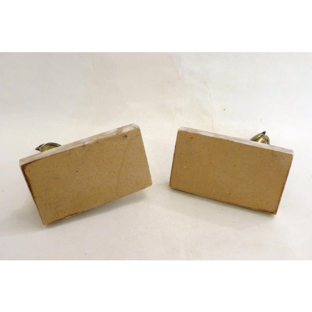 Art Deco Style Parrot Bookends on Marbled Stone Bases, 1950s, Set of 2 For Sale - Image 9 of 10