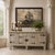 A striking Dutch buffet crafted from thick, heavy quarter-sawn oak, combining the strength and permanence of traditional...