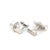Metal 1990s Pair of Georg Jensen Estate Bambo Cufflinks Sterling Silver For Sale - Image 7 of 13