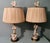 Art Noveau French Porcelain Lamps, 1950, Set of 2 For Sale - Image 3 of 13