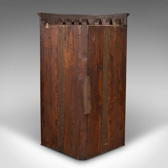 1800s Antique Georgian Glazed Corner Cabinet For Sale - Image 9 of 13