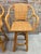 Tan 1970s Vintage Coastal Chic Pretzel Arm Rattan Swivel Bar Chairs - Set of 2 For Sale - Image 8 of 10