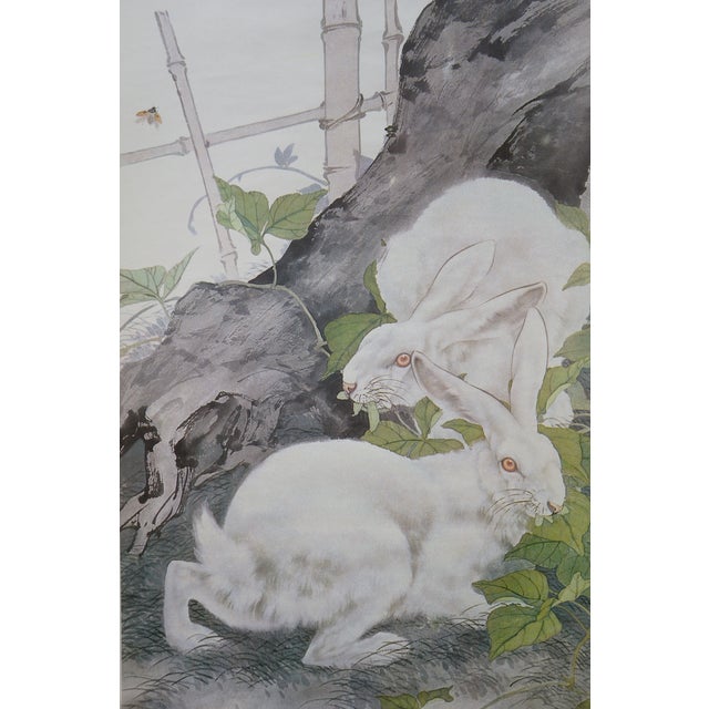 1970s Liu Kuiling Beasts Hanging Scrolls Cats Monkeys Rabbits Squirrels 38" - Set of 4 For Sale - Image 6 of 18