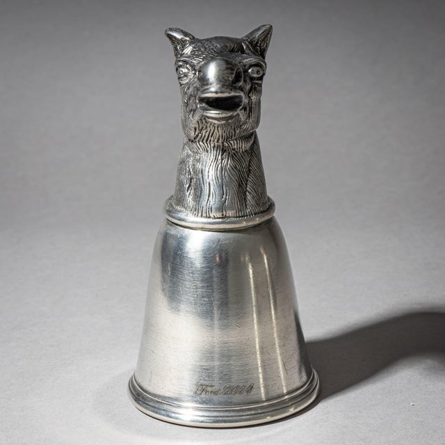 1970s Late 20th Century Set of Six Pewter Stirrup Cups by Forst, Italy For Sale - Image 5 of 9