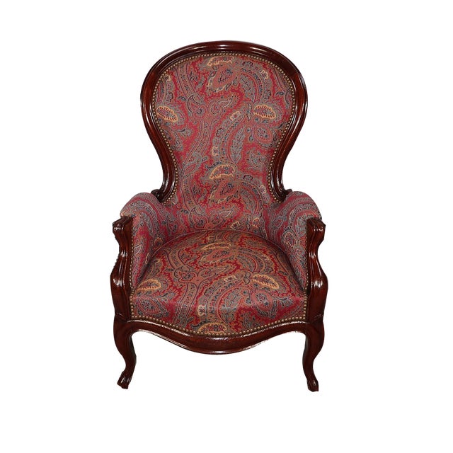 Small Napoleon III Chair in Mahogany For Sale