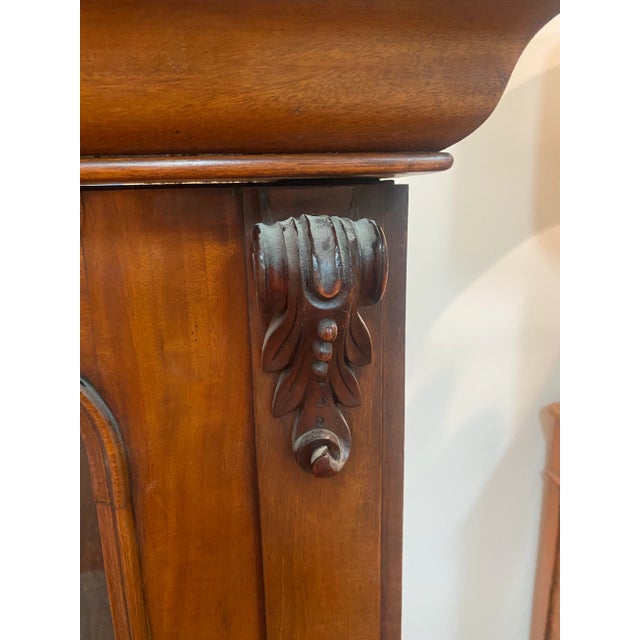 Mid 19th Century 19th Century Mahogany English Hutch or Bookcase Top With Base For Sale - Image 5 of 10