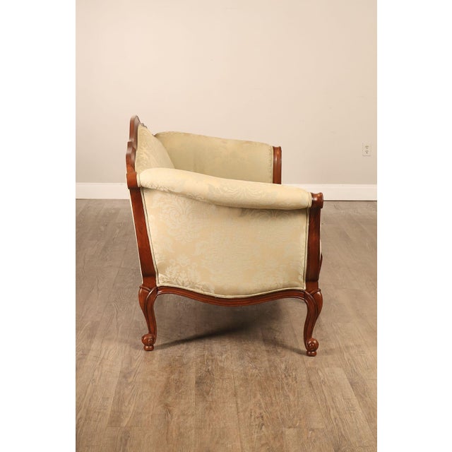 Ethan Allen French Louis XV Style Camelback Sofa For Sale - Image 16 of 18