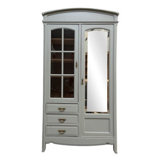 Large Art Nouveau Wardrobe in Sapelli and Beech, 1890s For Sale