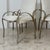 Vintage Italian Gold Metal Dining Chairs, 1970s, Set of 4 For Sale - Image 6 of 10