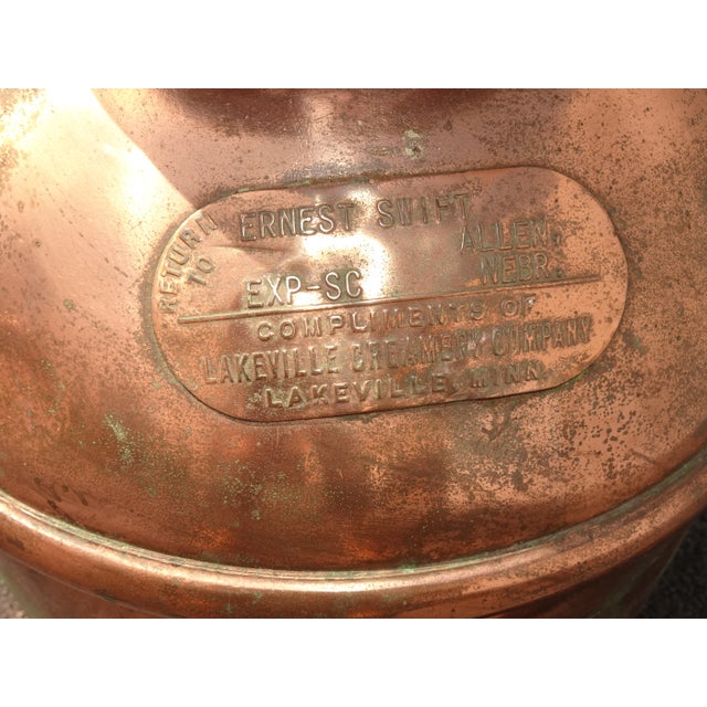 Unique Collectors Milk Can in Fair Vintage Condition. Solid and Firm. Wear is usual for its age. Please study the photos...