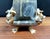 Contemporary Psotmodern Gold and Silver Leaf Table Lamp by Lucas McKearn For Sale In Dallas - Image 6 of 9