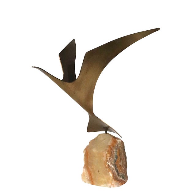 Curtis Jere Brutalist Seagull Sculpture by Jere 1980 For Sale - Image 4 of 11