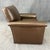Contemporary Jessica Charles Leather Swivel Club Chair For Sale - Image 3 of 9