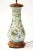 A Tall English Chinoiserie Celadon Decalcomania Glass Lamp For Sale - Image 4 of 7