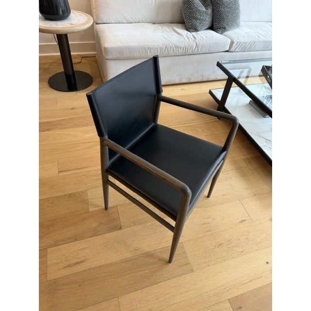 Contemporary Contemporary “Ledermann” Leather Armchair Attributed to Tom Kelley for Enrico Pellizzoni For Sale - Image 3 of 5