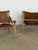 Wood Sirocco Safari Chairs in Ash and Leather by Arne Norell for Arne Norell Ab, Sweden, Set of 2 For Sale - Image 7 of 12
