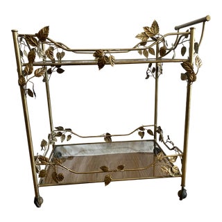 Mid-Century Hollywood Regency Style Bar/Tea Cart For Sale