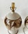 1970s 1970s Hand Thrown Stoneware Lamps With Floral Motif - a Pairf For Sale - Image 5 of 15