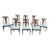 Broyhill Brasilia Attributed Set of 8 Mid 20th Century Reupholstered Dining Chairs For Sale