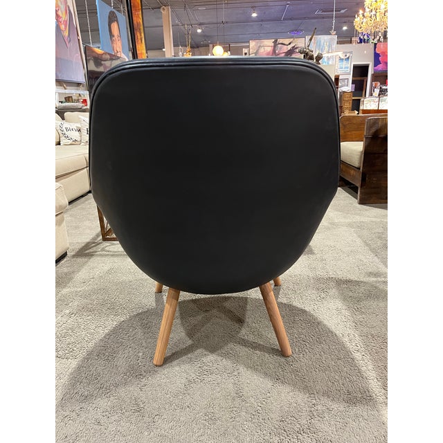 Contemporary Design Within Reach "Hay" Leather Lounge Chair For Sale - Image 3 of 9