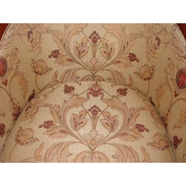Late 20th Century Ward Bennett For Brickel Fabric Upholstered Arm Chair For Sale - Image 5 of 7