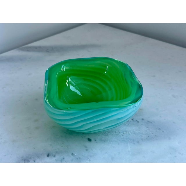 Mid-Century Modern 1950s Cenedese Murano Italian Art Glass Bowl Mid Century Modern For Sale - Image 3 of 5