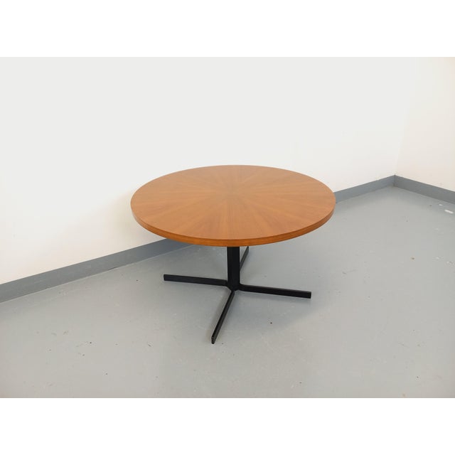 Large Vintage Scandinavian Style Coffee Table in Teak and Black Metal, 1960s For Sale - Image 17 of 18