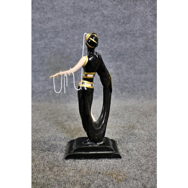 Art Deco Signed Erte Art Deco Glamourous Female Figurine Franklin Mint For Sale - Image 3 of 10
