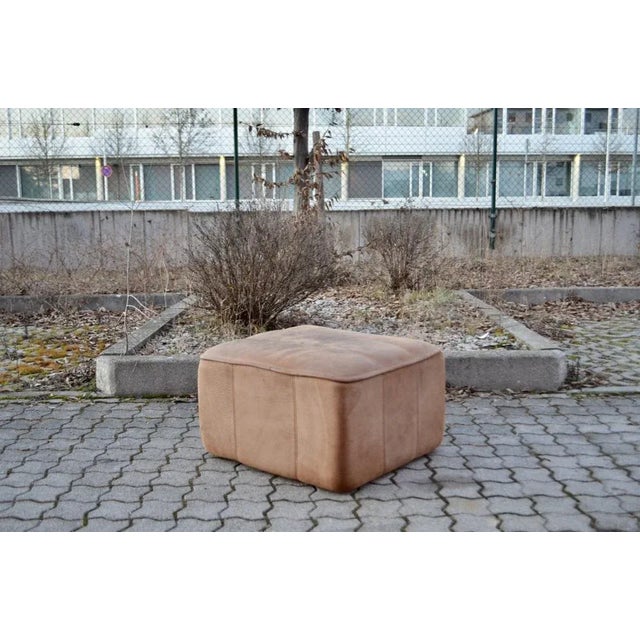Vintage DS-44 Neck Leather Ottoman Pouf from De Sede, 1970s For Sale - Image 9 of 13