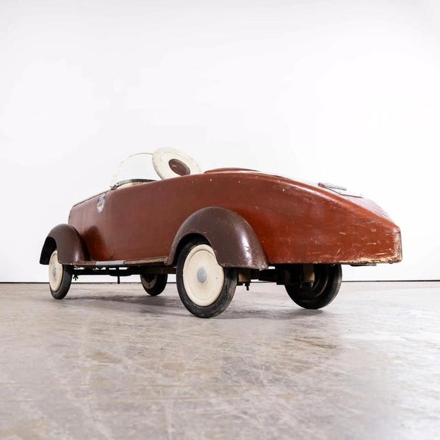Vintage Italian Hand Built Pedal Car, 1940s For Sale - Image 3 of 18