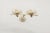 This is part of Chairish’s Costume Jewelry assortment. 1950s goldtone round white "moonglow" faux-moonstone with filigree...