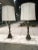 Pair of Japanese Bronze & Marble Column Table Lamps With Original Shades For Sale In Denver - Image 6 of 13