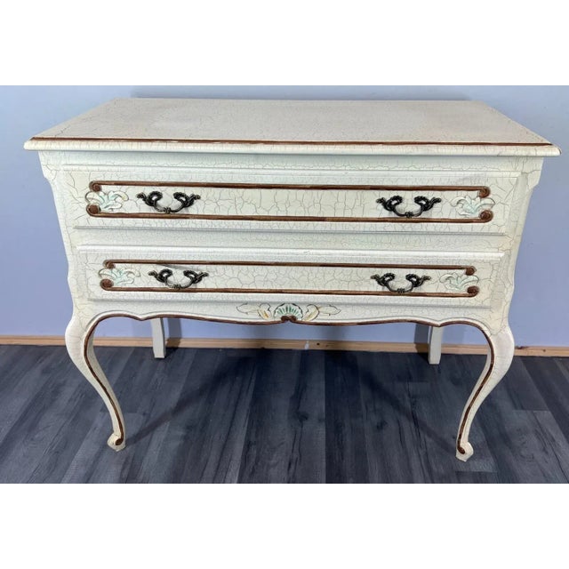 The chest of drawers sideboard has two drawers , the drawers are decorated with wonderful carvings, it rests on beautiful...