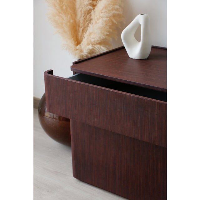 1980s Vintage Italian Wenge Chest of Drawers, 1980s For Sale - Image 5 of 18