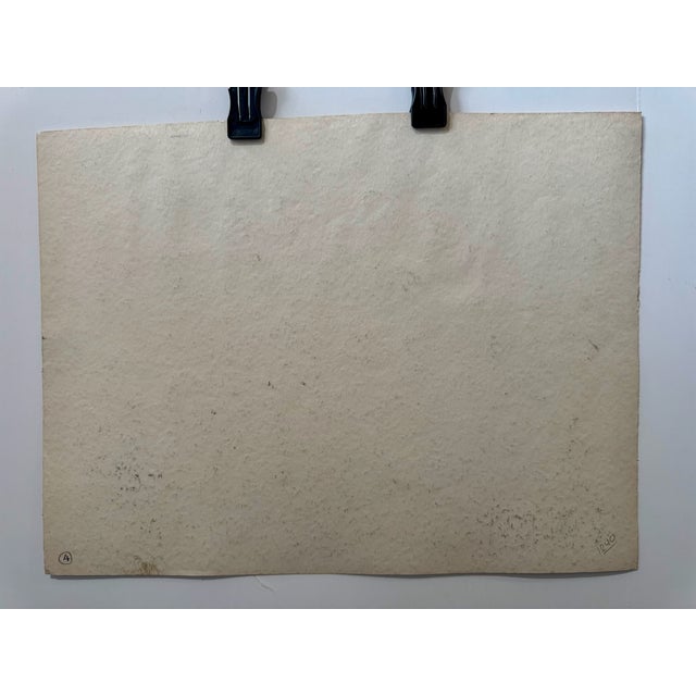 Henry Emil Salloch Original Watercolor on Paper Cerrillos, New Mexico. 1955. For Sale In Atlanta - Image 6 of 7