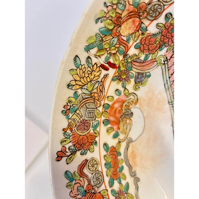 Mid 20th Century Vintage Chinese Famille Rose Hand Painted Bowl For Sale - Image 9 of 9