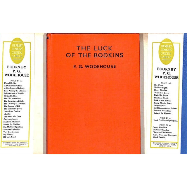 Traditional "The Luck of the Bodkins" 1942 Wodehouse, p.g. For Sale - Image 3 of 7