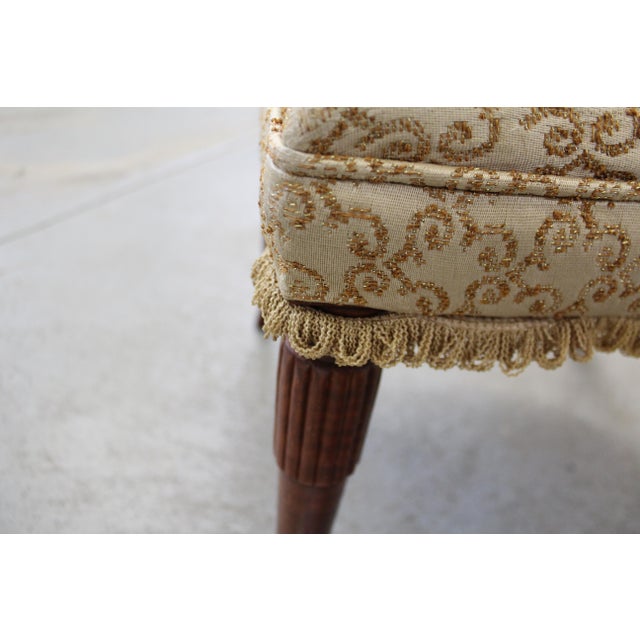 Vintage French Fluted Leg Ladies Parlor Side Chair Chairish