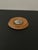 Vintage Spanish Pastoral Wall Plaque, Wood Framed Medallion With Metal Inset, Figural Scene, 4.875" Round For Sale - Image 4 of 7