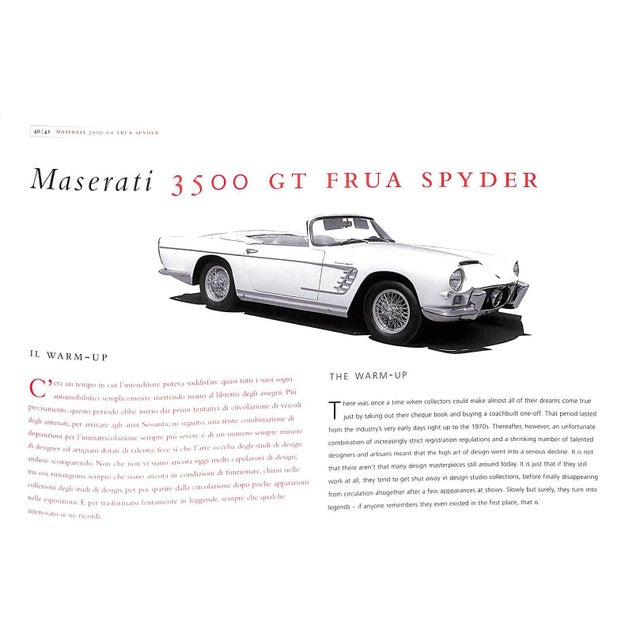 Traditional "Maserati Spyder: La Storia - The History" 2001 Lewandowski, Jurgen For Sale - Image 3 of 12