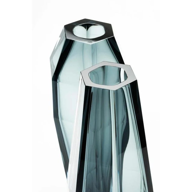 Contemporary Gemello and Gemella Vases by Purho, Set of 2 For Sale - Image 3 of 10