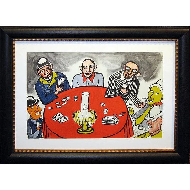 Pop Art Alexander Calder Derriere Le Miroir 212 Original Double Size Lithograph Unsigned Framed For Sale - Image 3 of 3