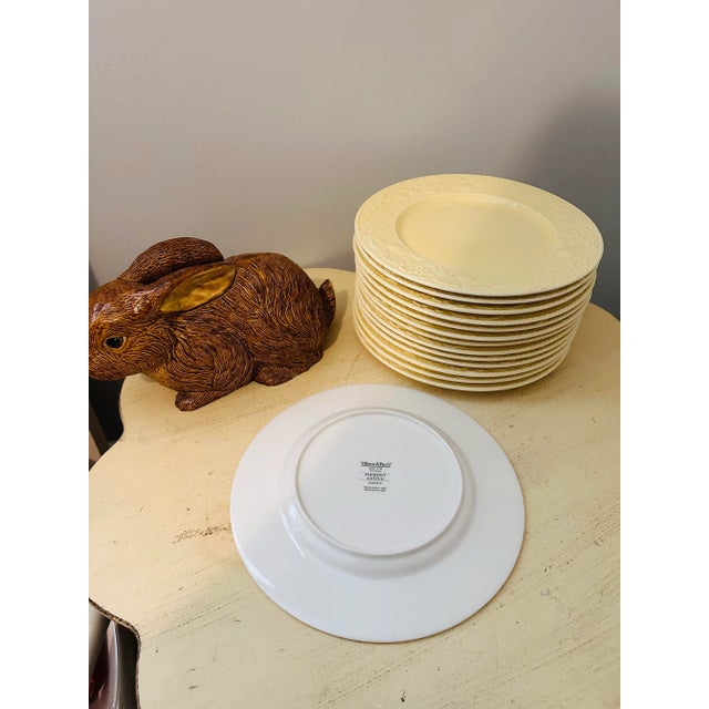 1990s 14 Villeroy & Boch Dinner Plates Piemont Estivo For Sale - Image 5 of 11